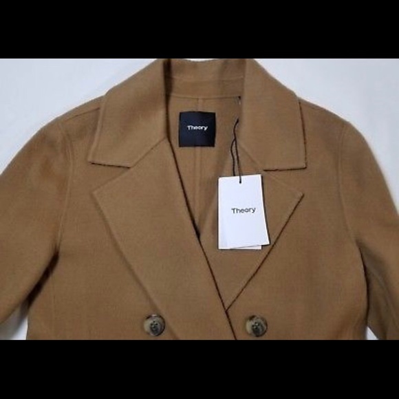 Theory 100% cashmere and wool city coat size S/P - Picture 3 of 6